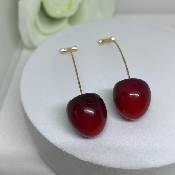 Kate Cherry Drop Earrings - Picture 5 of 9